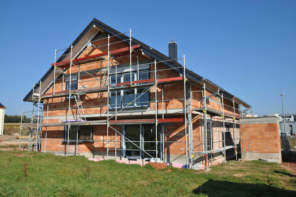 Symbolbild Baustelle Einfamilienhaus