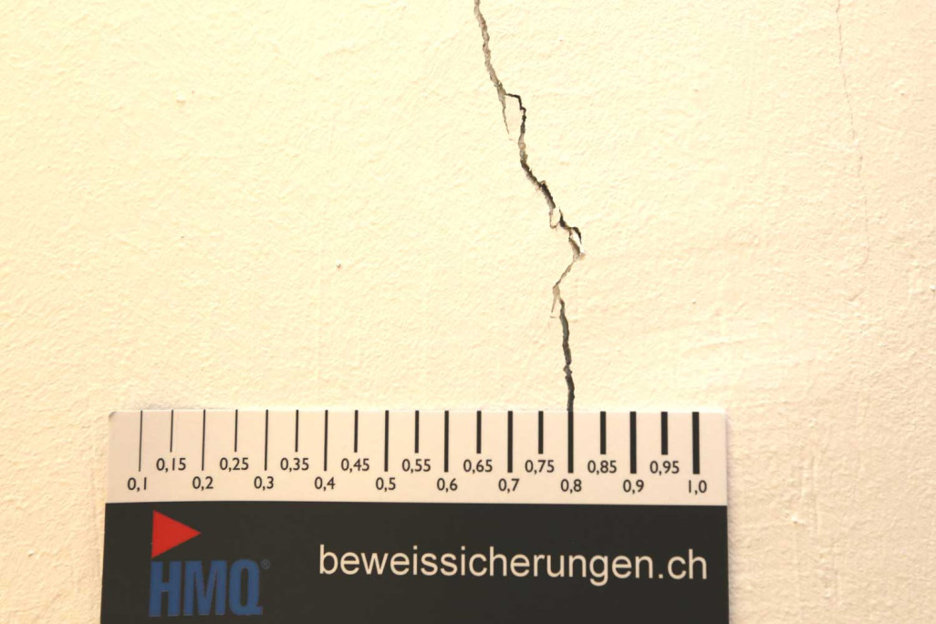 Aufnahmen Rissprotokolle HMQ AG, Hergiswil